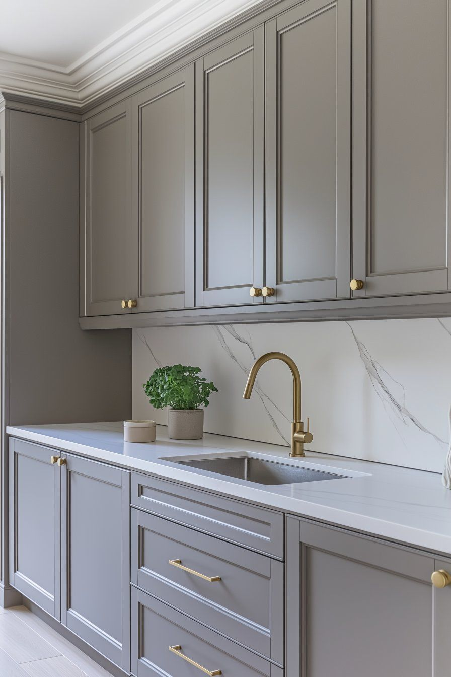 Classic Grey Kitchen Cabinets