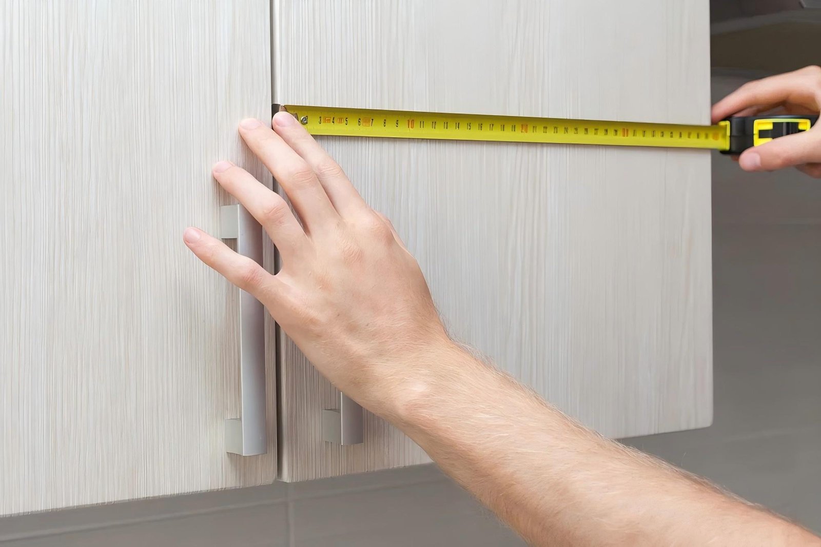 Cabinet door size measurement