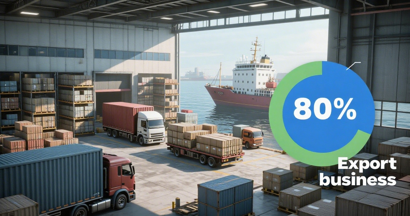 80%Export business