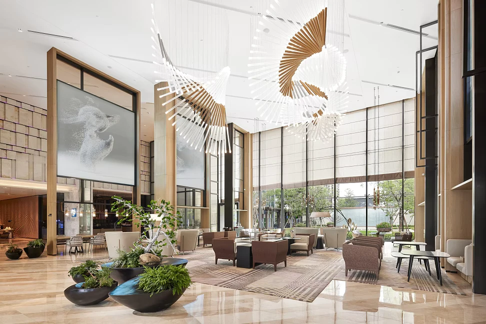 Biophilic Elegance Hotel Lobby Design