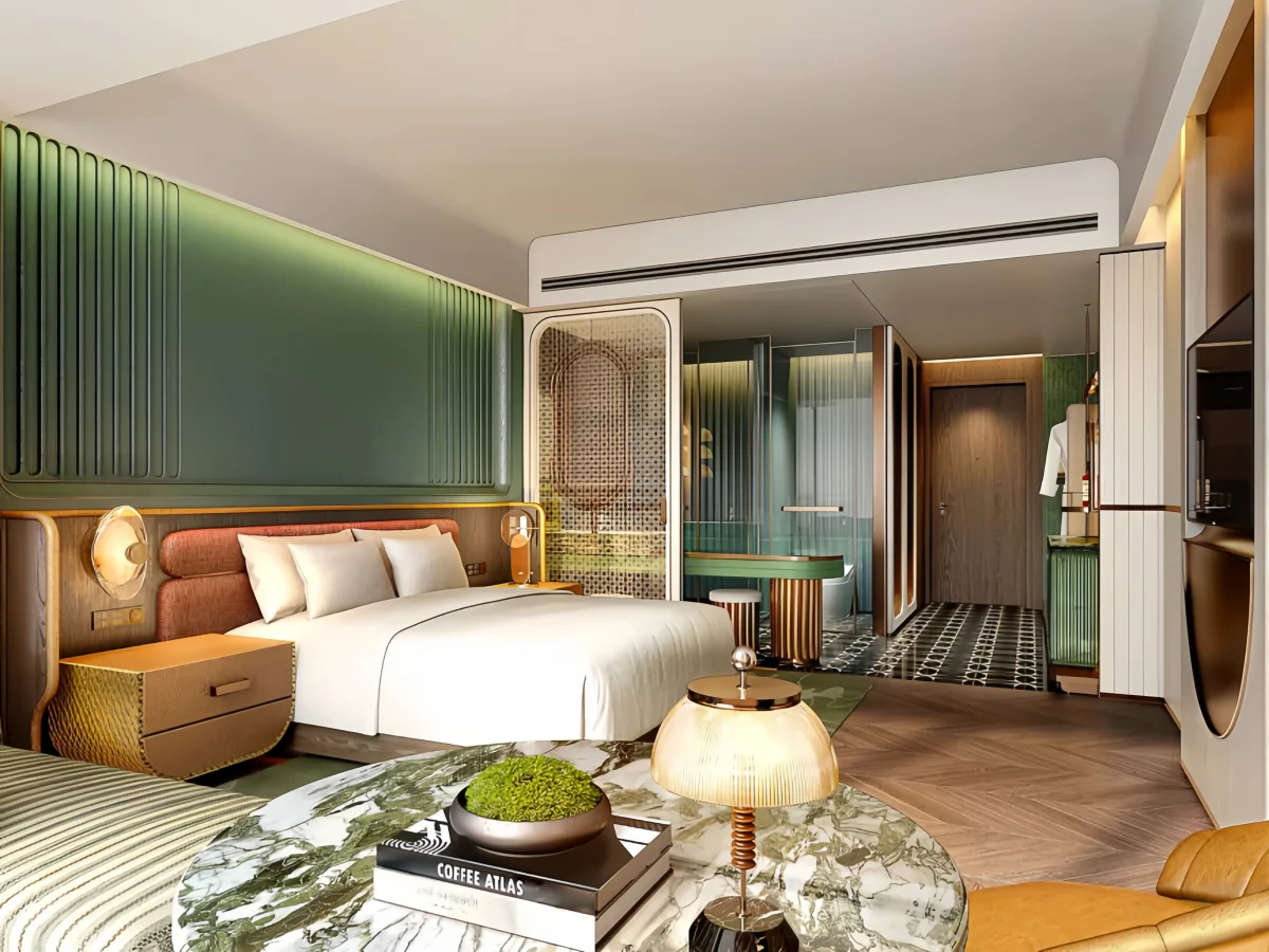 CenSo Home Eclectic Retro-Inspired Retreat hotel bedroom furniture