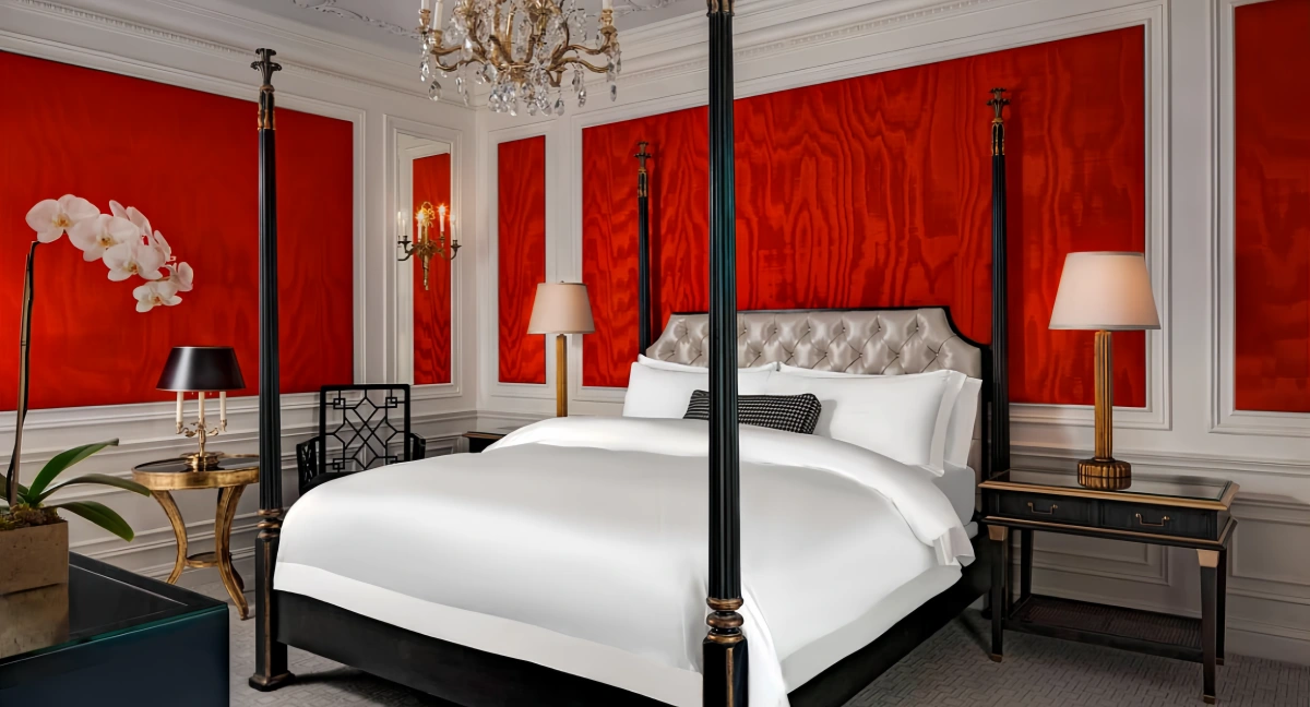 CenSo Home Regal Drama with Statement Colors hotel bedroom furniture