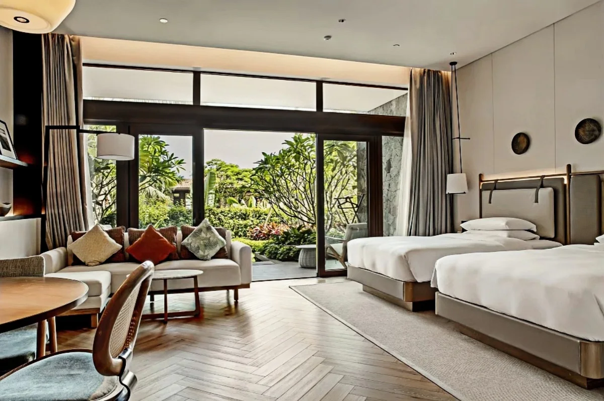 Garden-Inspired Retreat Hotel Room Design
