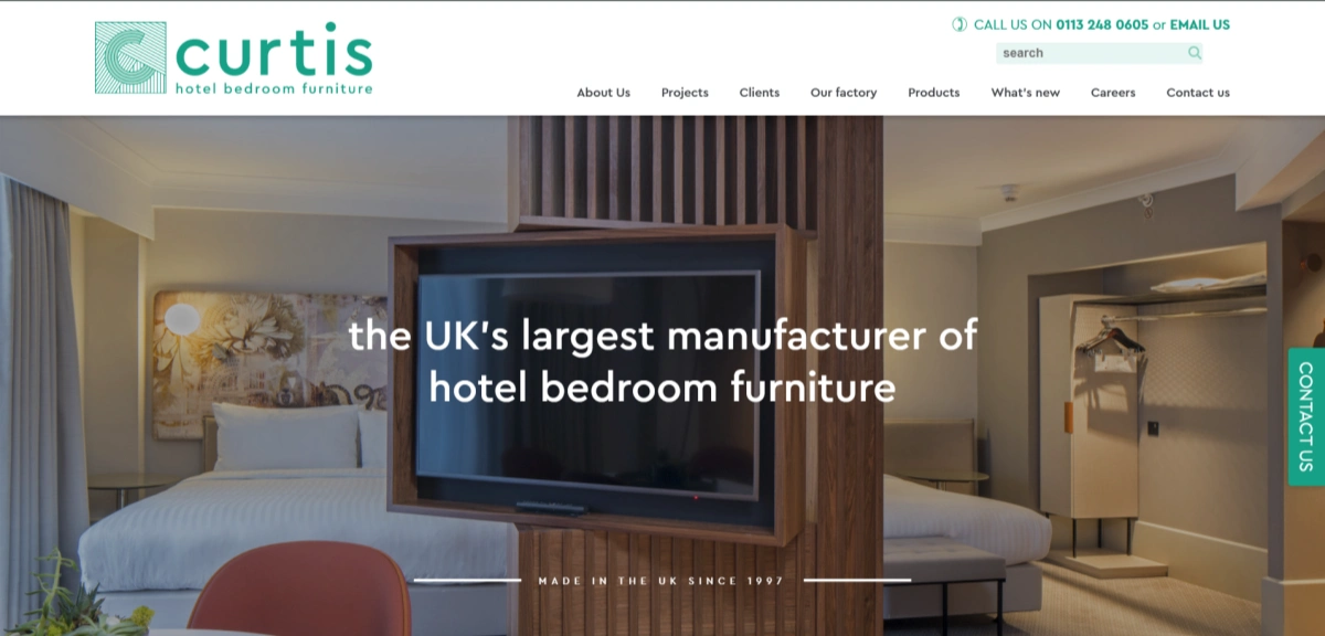 Curtis hotel bedroom furniture