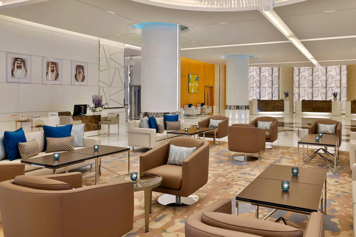 Public area furniture factory for Hilton Hotel Dubai