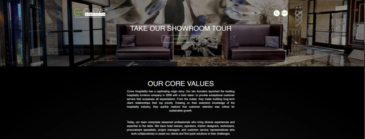 CURVE HOSPITALITY MANUFACTURER