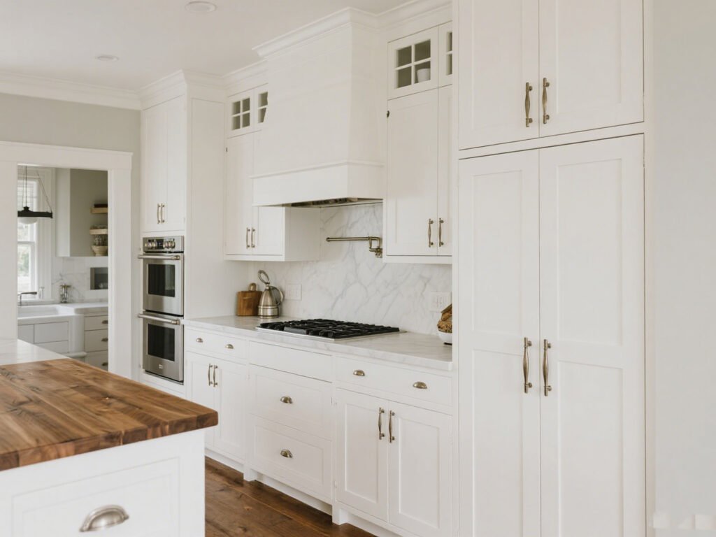 Classic Shaker‑Style White Cabinets