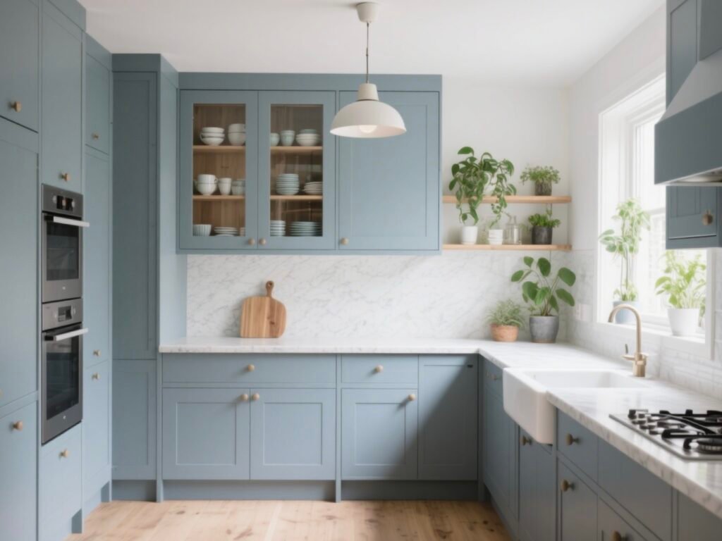 modern grey kitchen cabinets