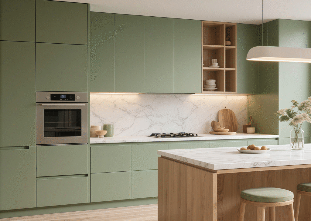 Matte Finish Lacquer Finishes kitchen cabinet