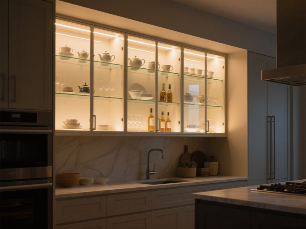 Illuminated Glass Display Cabinets
