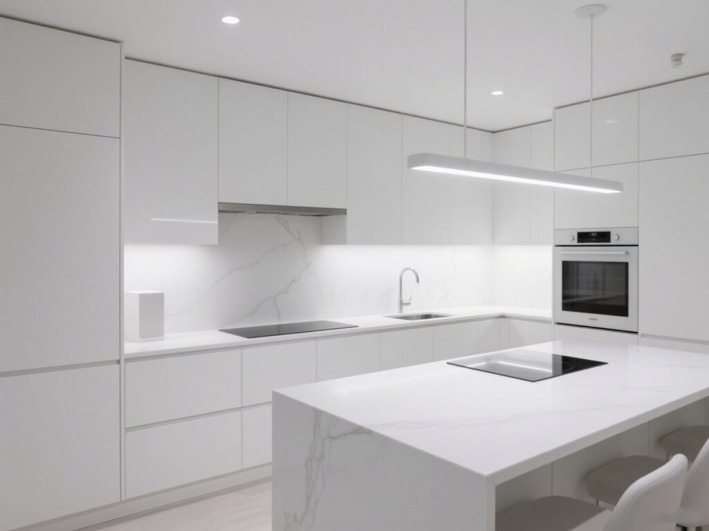 kitchen designs with white cabinets​