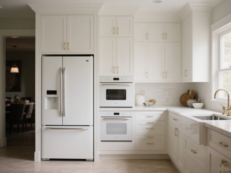 hidden-appliance white kitchen