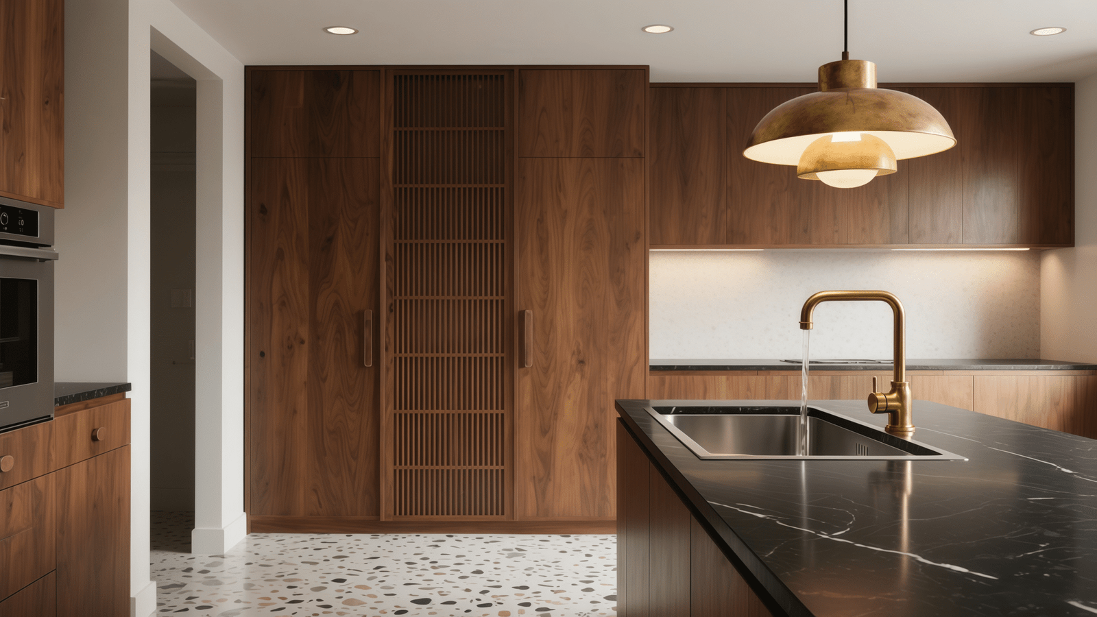 kitchen cabinet Slatted Wood Doors