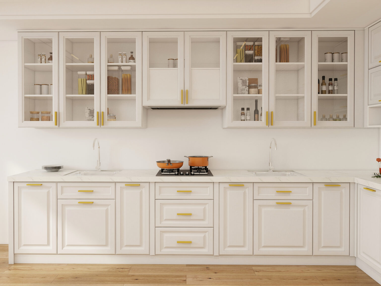 Top 10 White Kitchen Cabinet Designs - Whole House Customization Solutions