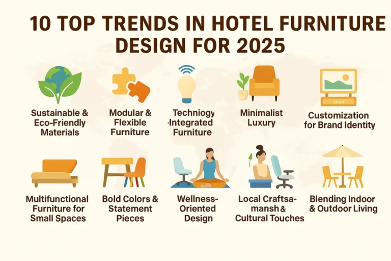 10 top trends in hotel furniture design in 2025