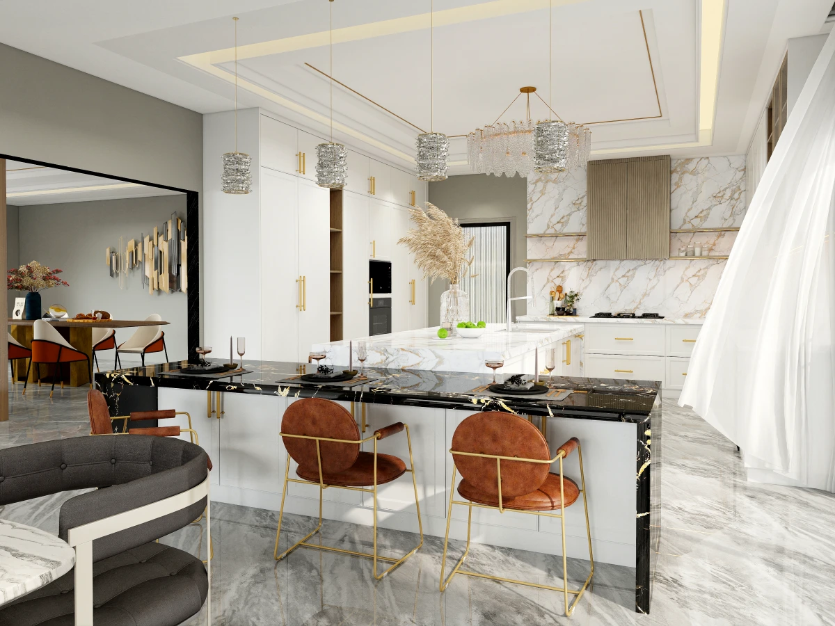 CenSo Home China Luxury lacquer kitchen cabinet