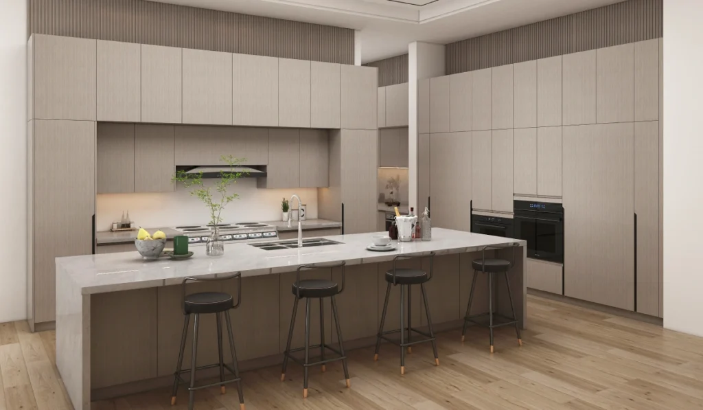 CenSo Home Classic Minimalist Wood Melamine Kitchen Cabinets