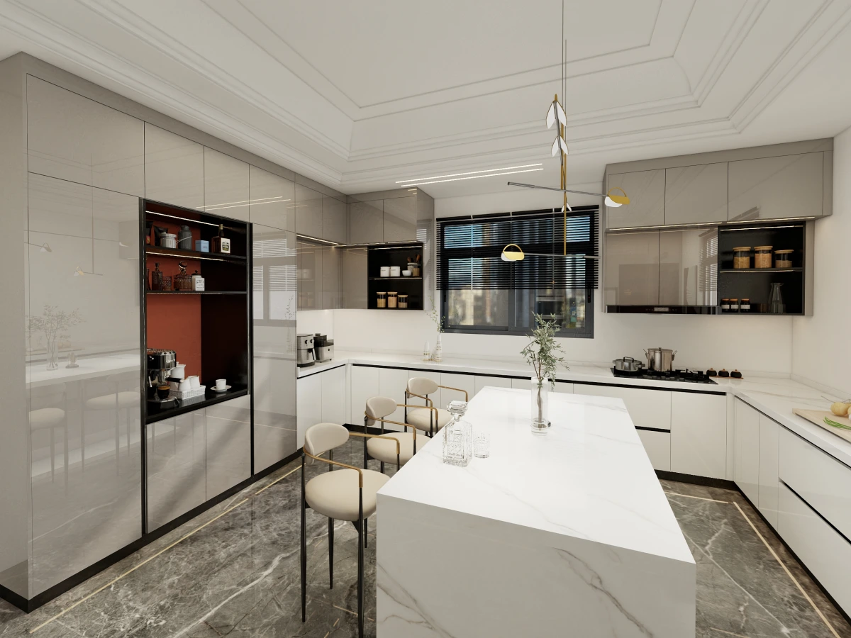 CenSo Home Custom Color Lacquer kitchen cabinets