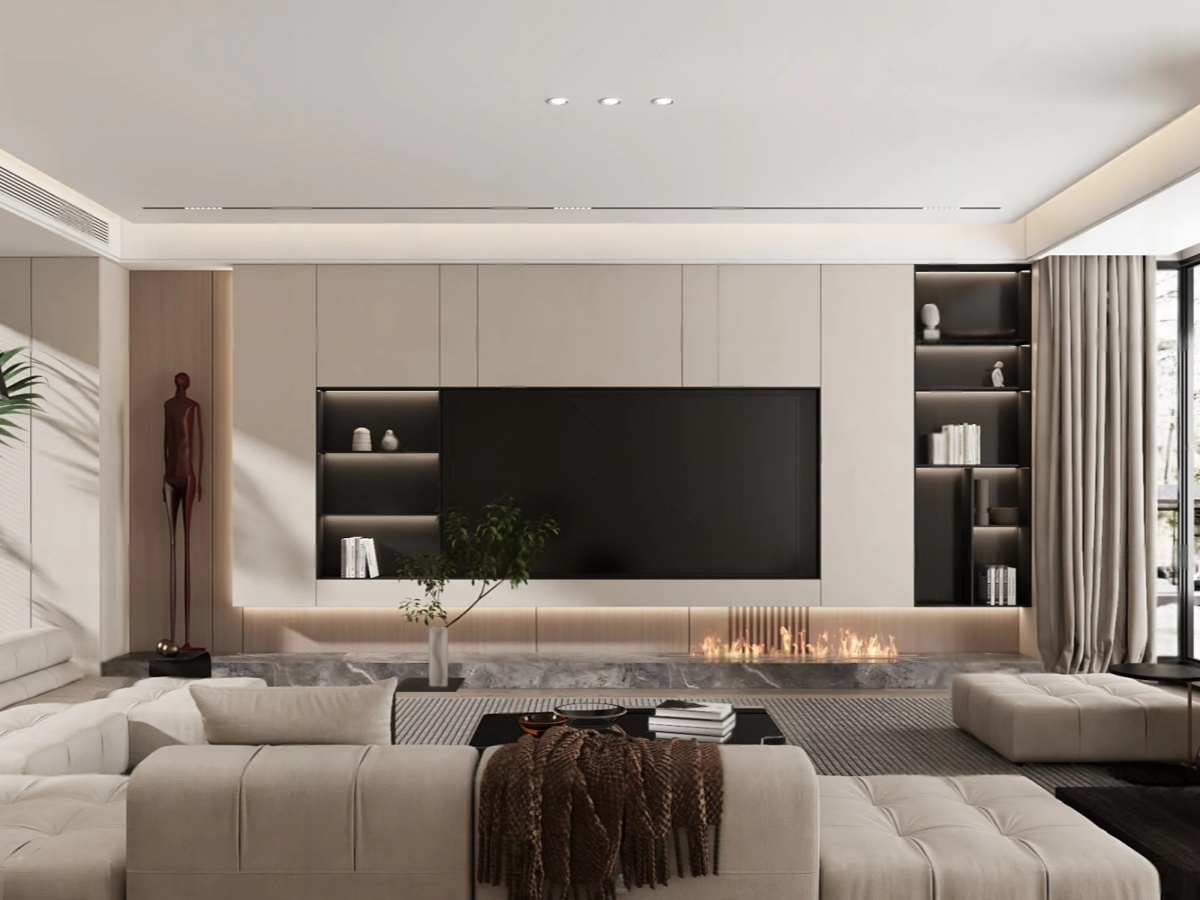 CenSo Home Custom Living Room Wall Panel