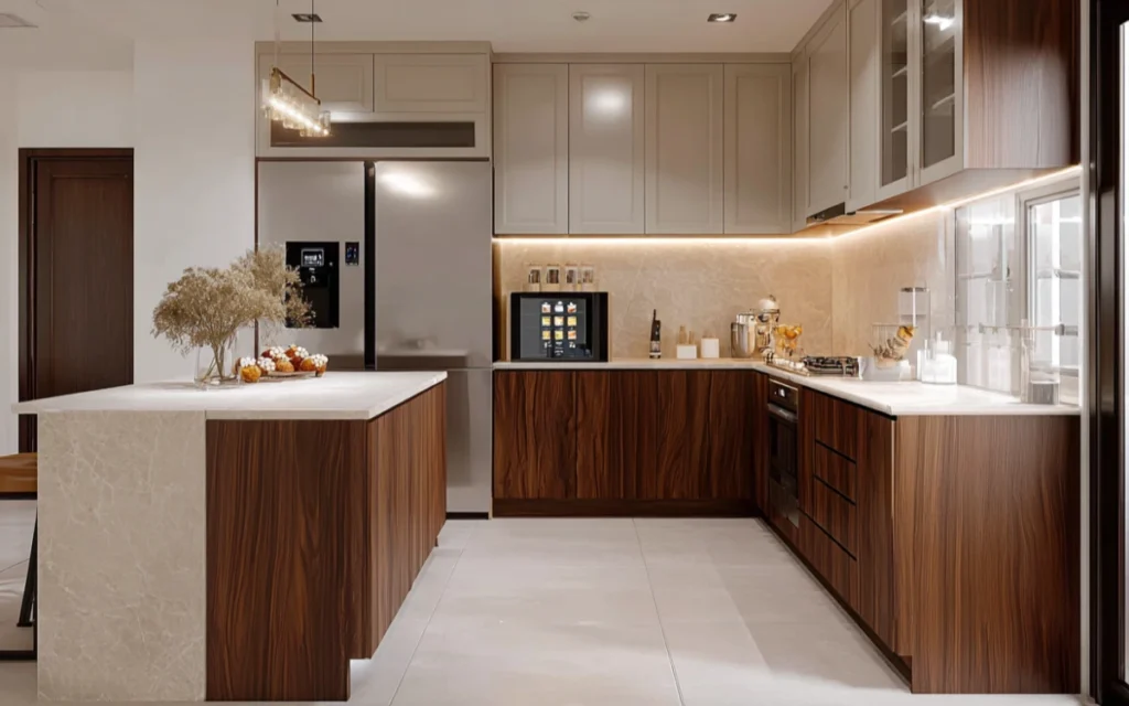 CenSo Home Custom veneer kitchen cabinet size