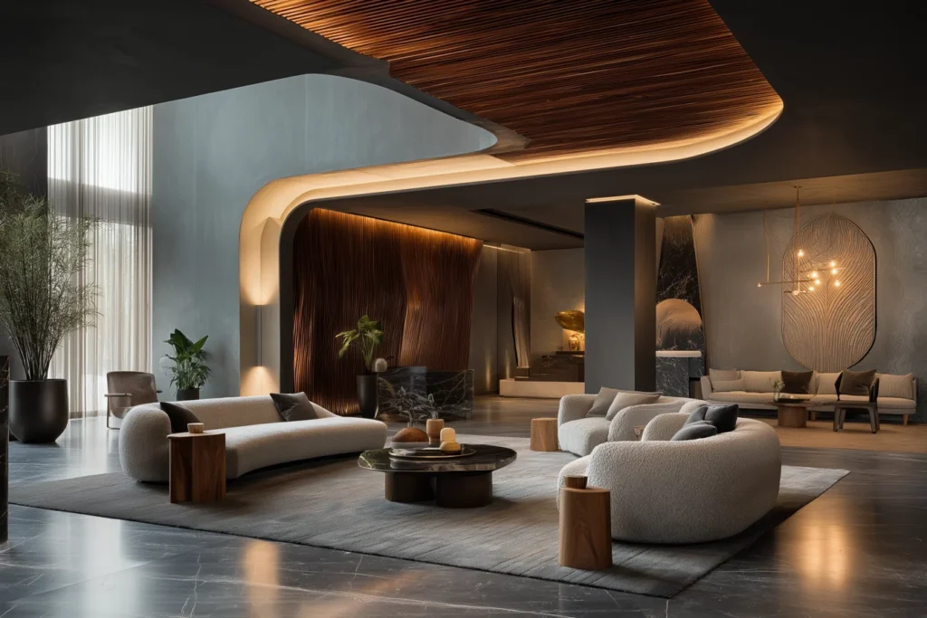 CenSo Home Hotel lobby design idea with lobby furniture
