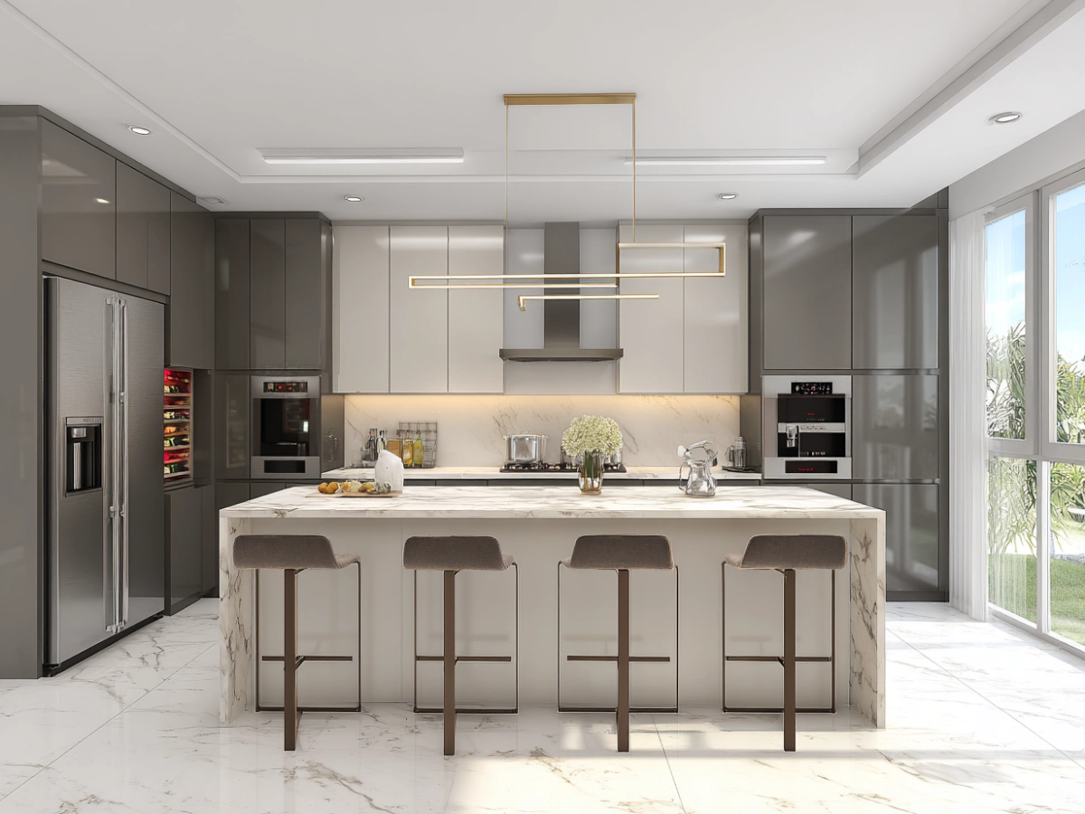 CenSo Home Lacquer Kitchen Cabinet