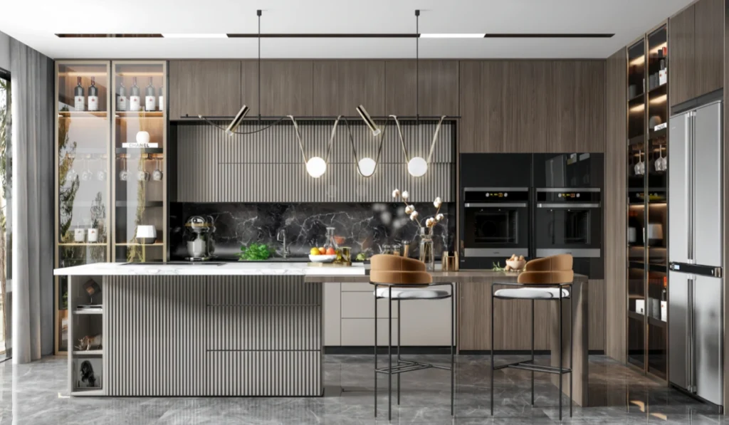 CenSo Home Modern Luxury Elegance Melamine Kitchen Cabinets