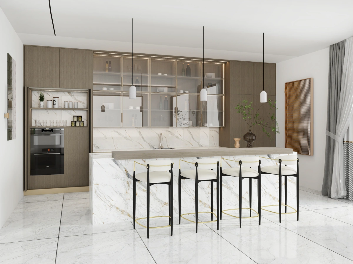 CenSo Home Modern design kitchen cabinet with island