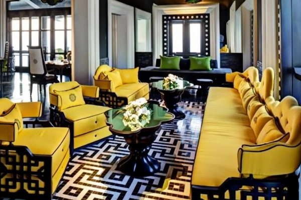 CenSo Home Upholstered Fabric Finish Hotel Area Furniture