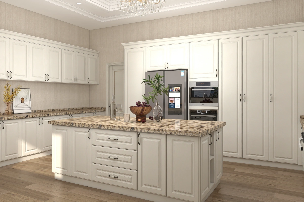 CenSo Home White shaker lacquer kitchen cabinet