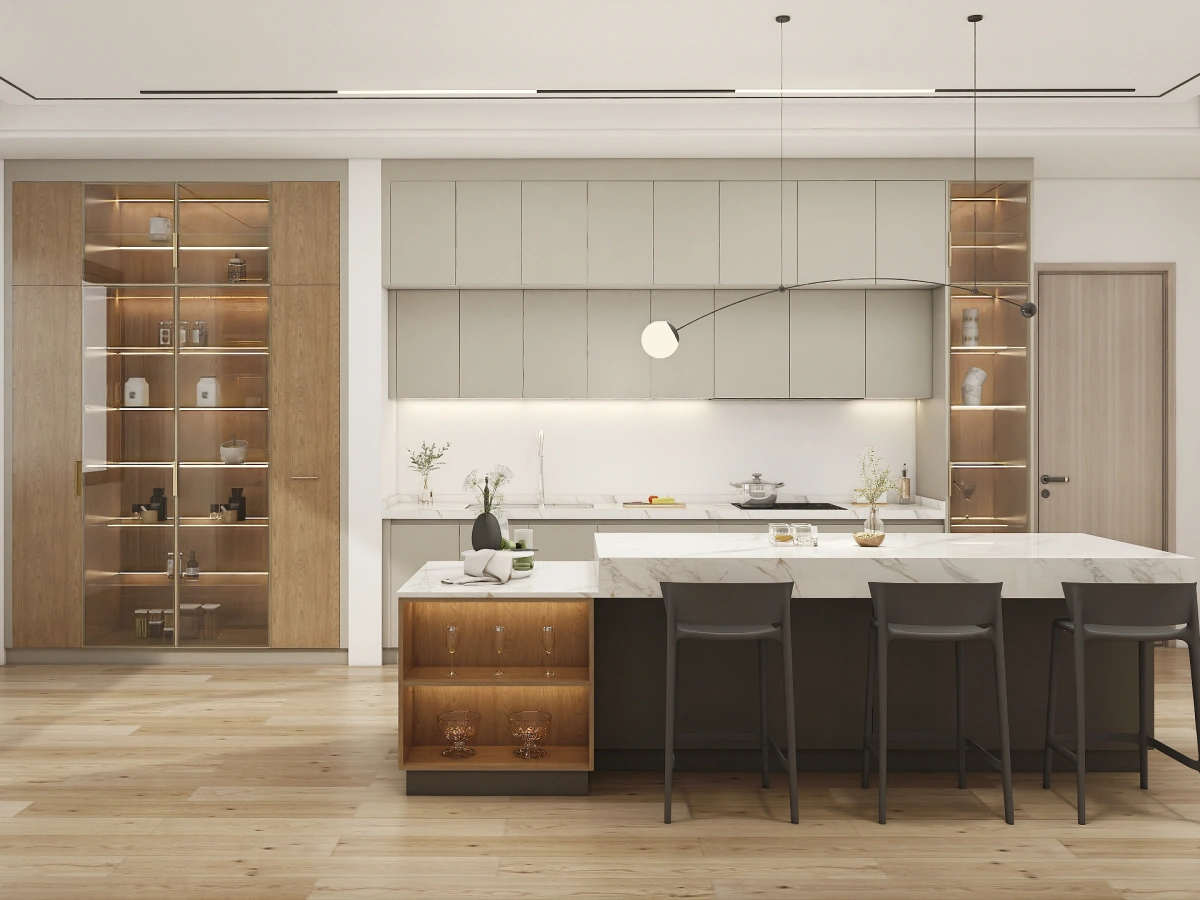CenSo Home modern pre assembled kitchen cabinet