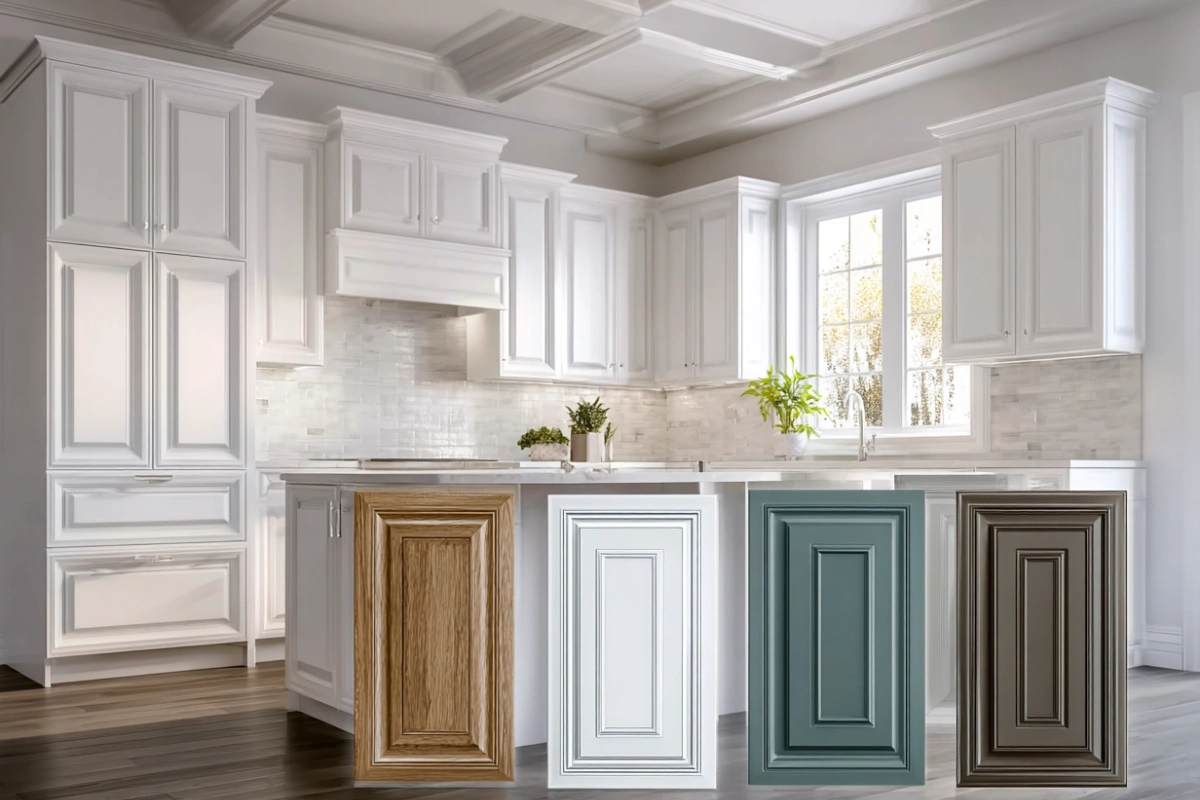 CenSo home MDF kitchen cabinet with different shape door