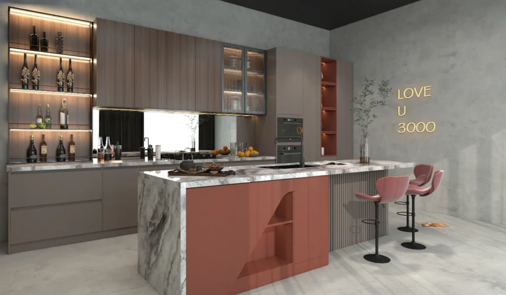 Censo home 2026 Modern Two-Tone Melamine Kitchen cabinets