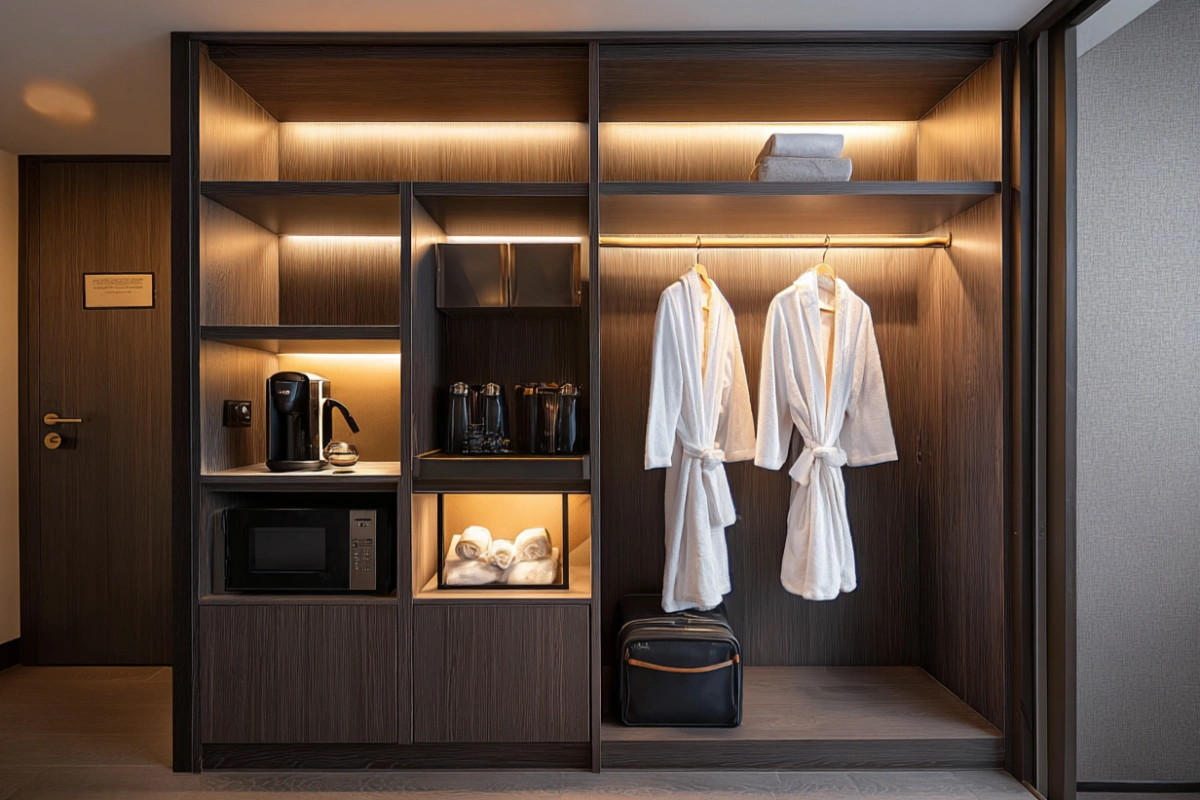 Censo home Custom wooden hotel bedroom wardrobe closet