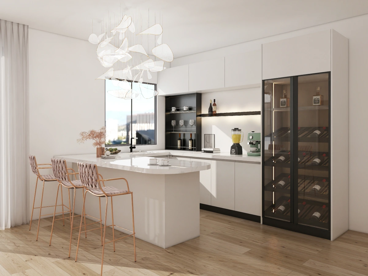 Custom CenSo Home Painting PVC Kitchen Cabinets