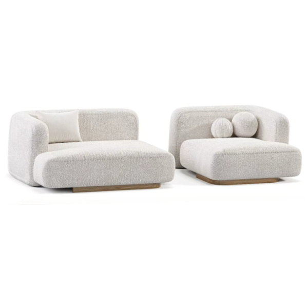 Custom made fabric hotel bedroom sofa
