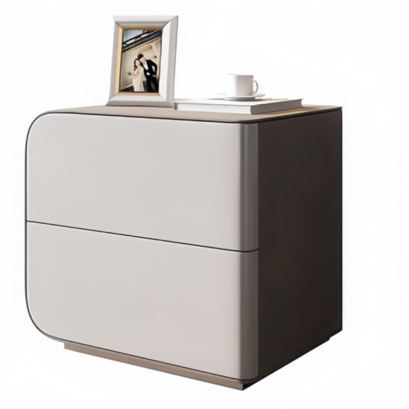 Modern hotel nightstand with drawers