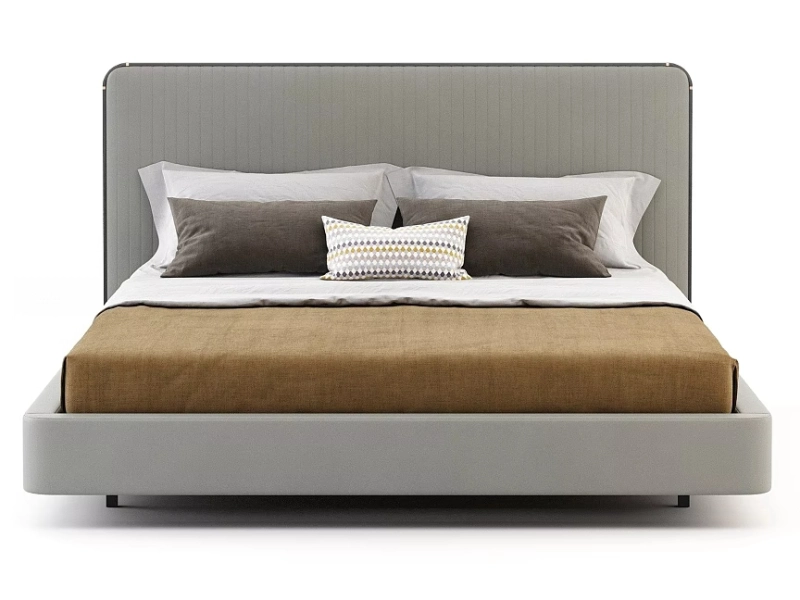 modern hotel queen platform bed frame