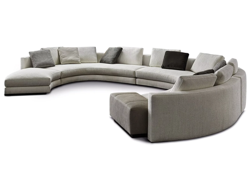 CenSO Home Modern Hotel Lobby Sofa With Curved Design
