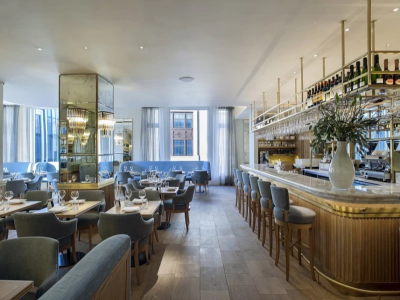 CenSo Home Commercial Grade Dining Table and Hotel Restaurant Chairs Set