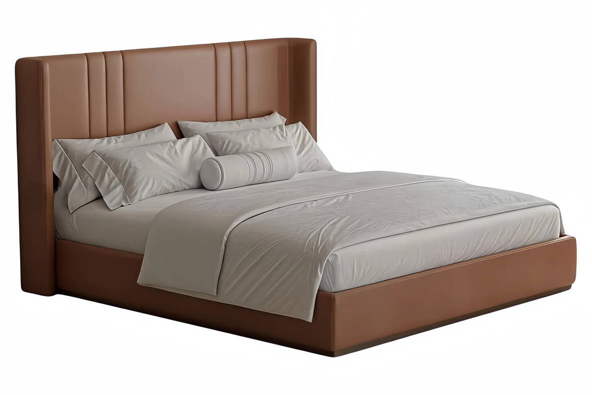 CenSo Home Contemporary Leather Hotel Bed Frame Design