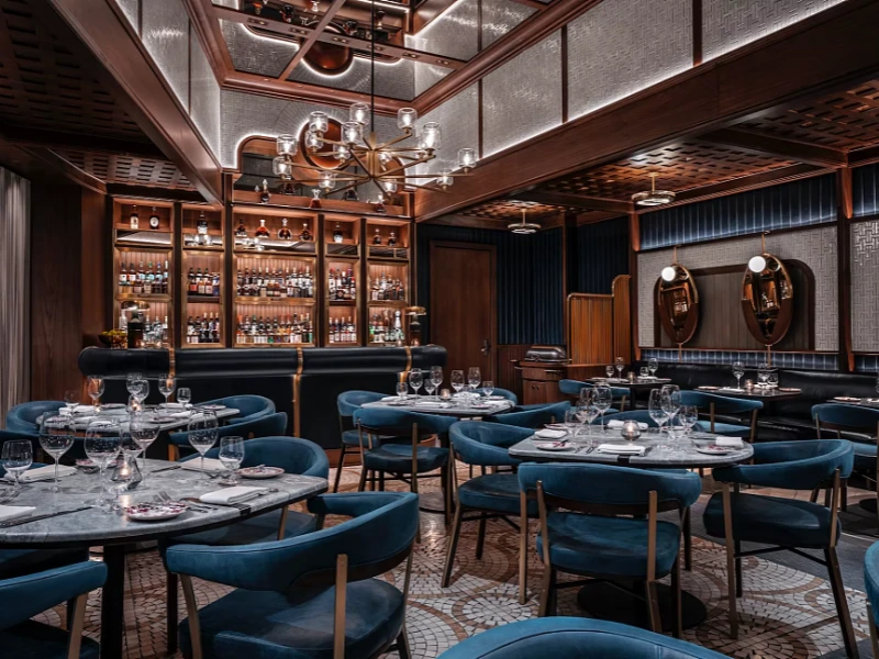 CenSo Home Scandinavian Style Restaurant Table With Solid Wood Chairs