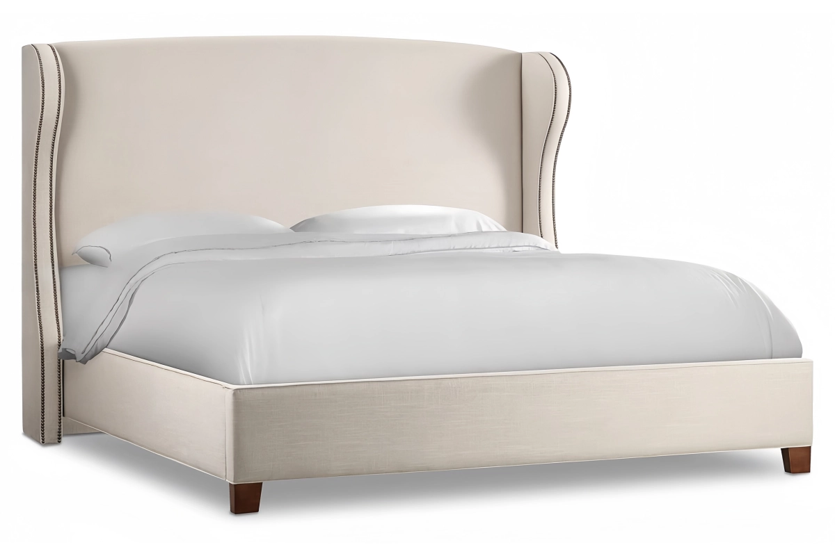 CenSo Home Solid Wood Hotel Bed with Headboard