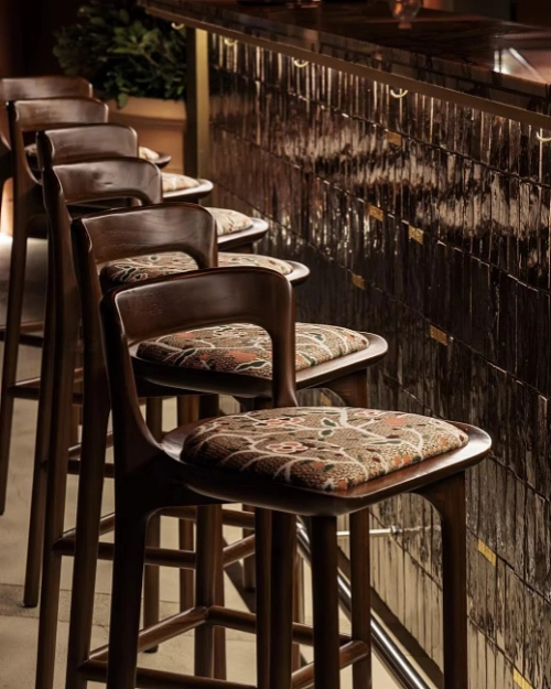 CenSo Home Vintage Style Wood Bar Chair for Bistro & Pub