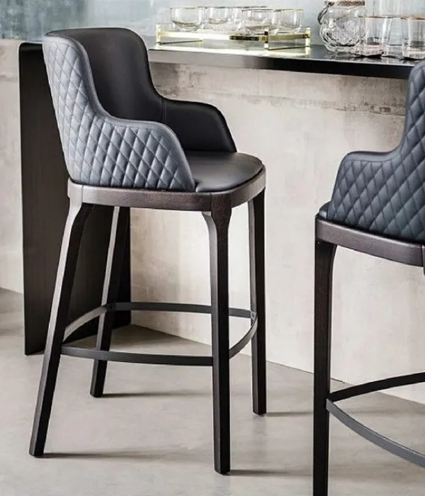 bar chair custom backrest shape