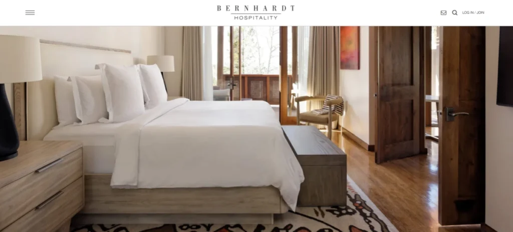 Bernhardt Hospitality hotel furniture manufacturer website