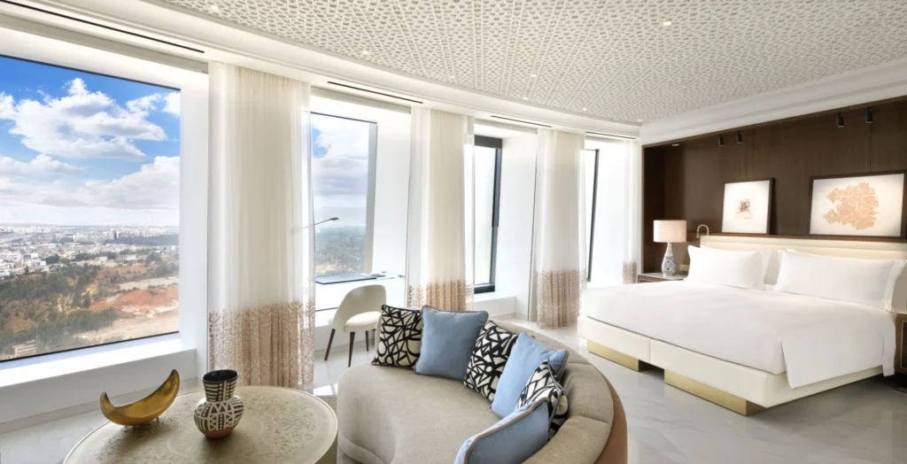 Morocco Waldorf Astoria Rabat Salé Hotel Project with fixed furniture and loose furniture