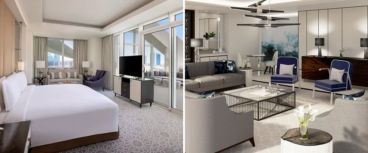 hotel bedroom design in Sofitel Riyadh Hotel