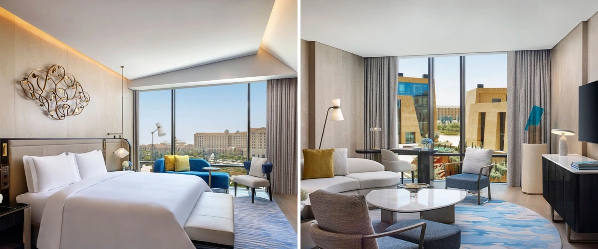 hotel bedroom design in The St. Regis Riyadh