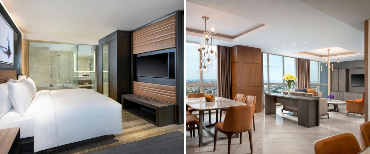 hotel bedroom furniture design in Hilton Surabaya